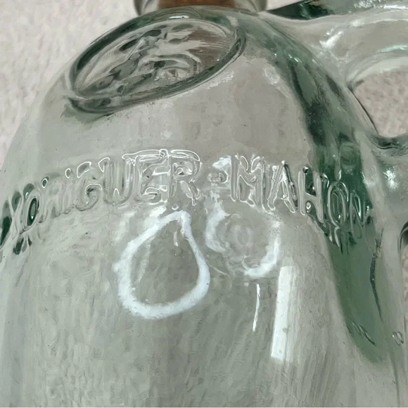 Vintage Glass Bottle w/Cork Gin Xoriguer-Mahon-Menorca, Spain-16oz-Vtg-90s-Retro - Picture 6 of 13